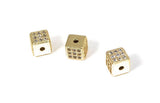 CZ Micro Pave Beads, Pave Beads, Spacer Beads, Jewelry Findings, Bulk Beads, CZ Beads, Pave Spacer Beads, Jewelry Supplies, 6x6x6mm