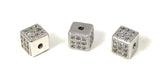 CZ Micro Pave Beads, Pave Beads, Spacer Beads, Jewelry Findings, Bulk Beads, CZ Beads, Pave Spacer Beads, Jewelry Supplies, 6x6x6mm