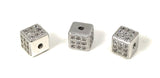 CZ Micro Pave Beads, Pave Beads, Spacer Beads, Jewelry Findings, Bulk Beads, CZ Beads, Pave Spacer Beads, Jewelry Supplies, 6x6x6mm