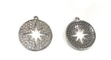 Star Charms, Pave Star Charm, Pave Charm, Star pendant, Pave Pendant, Jewelry Supplies, Jewelry Making, DIY jewelry, Micro Pave Charms, 1Pc