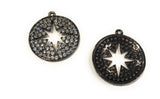 Star Charms, Pave Star Charm, Pave Charm, Star pendant, Pave Pendant, Jewelry Supplies, Jewelry Making, DIY jewelry, Micro Pave Charms, 1Pc