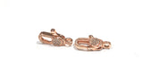 Micro Pave Clasps, Pave Lobster Claw Clasps, CZ Pave Clasps, Pave Findings, Lobster Clasps, Pave Lobster Clasp, Jewelry Findings, 24x9.5x5mm