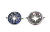 Star Connector, North Star Connector, CZ Connector, Pave Connector, Jewelry Findings, Jewelry Supplies, Bracelet Connector, DIY Jewelry