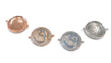 Om Symbol Connectors, Jewelry Connectors, Meditation Connector, Yoga Connectors, Jewelry Supplies, Jewelry Findings, Religious Charms, 1 Pc
