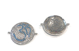 Om Symbol Connectors, Jewelry Connectors, Meditation Connector, Yoga Connectors, Jewelry Supplies, Jewelry Findings, Religious Charms, 1 Pc