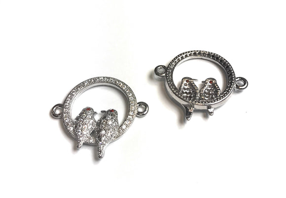 Bird Connectors, Jewelry Findings, CZ Micro Pave Connector, Bracelet Connector, Jewelry Supplies, Jewelry Findings, Jewelry Making, CZ Links