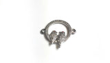 Bird Connectors, Jewelry Findings, CZ Micro Pave Connector, Bracelet Connector, Jewelry Supplies, Jewelry Findings, Jewelry Making, CZ Links
