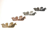 CZ Micro Pave Connector, Bird Connectors, Swan Connector, Pave Connectors, Jewelry Making, Jewelry Findings, Jewelry Supplies, DIY Jewelry