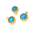 5 Pcs Turquoise Howlite Charms, Gemstone Charms, Jewelry Supplies, Wholesale Bulk Charms, DIY Jewelry Making