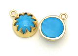 5 Pcs Turquoise Howlite Charms, Gemstone Charms, Jewelry Supplies, Wholesale Bulk Charms, DIY Jewelry Making