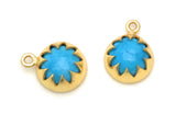 5 Pcs Turquoise Howlite Charms, Gemstone Charms, Jewelry Supplies, Wholesale Bulk Charms, DIY Jewelry Making
