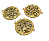 Large Disc Connector, Jewelry Findings for Jewelry Making, Round Charm Connectors, Bulk Jewelry Supplies, Earring Charms, 32xx38mm