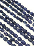 Blue Sapphire Beads, Sapphire Beads, Natural Gemstone Beads, Gemstone Beads, Jewelry Supplies, Wholesale Beads, 10x7mm-13x8mm, 13"Strand