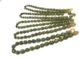 Natural Green Sapphire Gemstone Beads, Wholesale Beads for Jewelry Making, Jewelry Supplies, Bulk Beads, 13"Strand