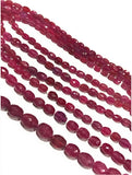 Natural Gemstone Pink Sapphire Beads, Genuine Sapphire Faceted Beads for Jewelry Making at Wholesale Price, Bulk Beads, 13" Strand