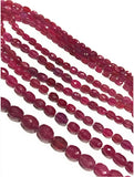 Natural pink sapphire gemstone beads for luxury jewelry making supplies