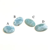 4 Pcs Larimar Cabochon Lot, Loose Gemstone, Natural Gemstone Cabochons, Wholesale Cabochons, Jewelry Making, Jewelry Supplies, 23mm - 29mm
