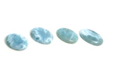 4 Pcs Larimar Cabochon Lot, Loose Gemstone, Natural Gemstone Cabochons, Wholesale Cabochons, Jewelry Making, Jewelry Supplies, 23mm - 29mm