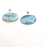 Natural Larimar Cabochon, Loose Cabochons, Large Gemstone Cabochon, Oval Larimar Gemstones, Larimar Cabochon for Jewelry Making, 1 Pc