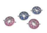 Star Connector, North Star Connector, CZ Connector, Pave Connector, Jewelry Findings, Jewelry Supplies, Bracelet Connector, DIY Jewelry