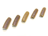 Leather Cord Beads, Gold Plated Curved Tube beads, Jewelry Connectors, CZ Pave Beads, CZ Tube Beads, Bracelet Connectors, 30x10x8mm, 1 Pc