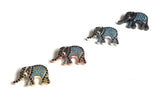 CZ Micro Pave Turquoise Elephant Beads, Animal Beads, Spacer Beads, Jewelry Findings for Jewelry Making, Bulk Beads, 18.5x11x4.5mm