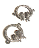 Bird Connectors, Jewelry Findings, CZ Micro Pave Connector, Bracelet Connector, Jewelry Supplies, Jewelry Findings, Jewelry Making, CZ Links