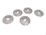 Pave Star Charm, Silver Star Charm, Micro Pave Star Charm, Jewelry Supplies, Large Charms, Pave Charms, CZ Charms, Star Charm, 32x30mm, 1 Pc