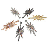 CZ Micro Pave North Star Charm, Pave Charms, Jewelry Findings, Large Charms, North Star Charm, CZ Charms,Bulk Charms, 53.4x17.1x3mm,1 Pc