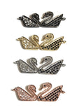CZ Micro Pave Connector, Bird Connectors, Swan Connector, Pave Connectors, Jewelry Making, Jewelry Findings, Jewelry Supplies, DIY Jewelry