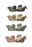 CZ Micro Pave Connector, Bird Connectors, Swan Connector, Pave Connectors, Jewelry Making, Jewelry Findings, Jewelry Supplies, DIY Jewelry