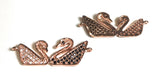 CZ Micro Pave Connector, Bird Connectors, Swan Connector, Pave Connectors, Jewelry Making, Jewelry Findings, Jewelry Supplies, DIY Jewelry