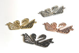 CZ Micro Pave Connector, Bird Connectors, Swan Connector, Pave Connectors, Jewelry Making, Jewelry Findings, Jewelry Supplies, DIY Jewelry