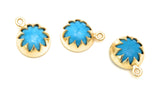 5 Pcs Turquoise Howlite Charms, Gemstone Charms, Jewelry Supplies, Wholesale Bulk Charms, DIY Jewelry Making