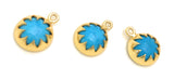 5 Pcs Turquoise Howlite Charms, Gemstone Charms, Jewelry Supplies, Wholesale Bulk Charms, DIY Jewelry Making
