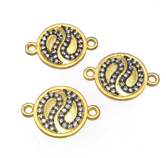 Disc Connector, Gold Connector, Bracelet Connector, Jewelry Findings, Jewelry Supplies, Jewelry Making, DIY Jewelry, Disc Charm, DIY Jewelry