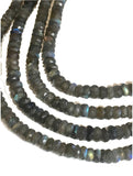 Labradorite Beads, Gemstone Beads, Labradorite, Jewelry Supplies, Jewelry Making, Wholesale Beads, Bulk Beads, Blue Flash 9.5" Strand, 7-9mm