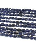Natural Blue Sapphire Gemstone Beads, Genuine Gemstone Wholesale Beads, Jewelry Supplies for Jewelry Making, 6x4mm-9x6mm, 13"Strand