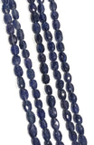 Blue Sapphire Beads, Natural Gemstone Beads, Jewelry Supplies for Jewelry Making, Bulk Wholesale Beads, 7mmx6mm - 10x7mm, 13" Strand