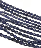 Blue Sapphire Beads, Natural Gemstone Beads, Jewelry Supplies for Jewelry Making, Bulk Wholesale Beads, 7mmx6mm - 10x7mm, 13" Strand