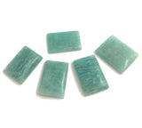 5Pcs Amazonite Cabochon, Loose Gemstone, Rectangle Shape Amazonite, Natural Gemstone, Jewelry Making, Jewelry Supplies, Wire Wrapping