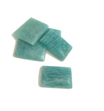 5Pcs Amazonite Cabochon, Loose Gemstone, Rectangle Shape Amazonite, Natural Gemstone, Jewelry Making, Jewelry Supplies, Wire Wrapping