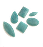 6Pcs Amazonite Cabochon, Loose Gemstone, Natural Gemstone, Jewelry Making, Jewelry Supplies, Gemstone Cabochon, Wire Wrapping, DIY Jewelry