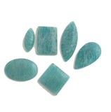 6Pcs Amazonite Cabochon, Loose Gemstone, Natural Gemstone, Jewelry Making, Jewelry Supplies, Gemstone Cabochon, Wire Wrapping, DIY Jewelry