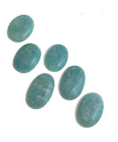 3 Pcs Amazonite Cabochon, Loose Natural Gemstone, Jewelry Making, Jewelry Supplies, Wire Wrapping, Bulk Gemstone Cabochon, 38x25mm-42x29mm