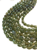 Natural Green Sapphire Gemstone Beads, Wholesale Beads for Jewelry Making, Jewelry Supplies, Bulk Beads, 13"Strand