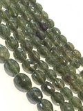 Natural Green Sapphire Gemstone Beads, Wholesale Beads for Jewelry Making, Jewelry Supplies, Bulk Beads, 13"Strand