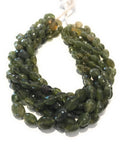 Natural Green Sapphire Gemstone Beads, Wholesale Beads for Jewelry Making, Jewelry Supplies, Bulk Beads, 13"Strand
