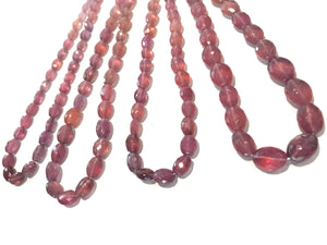 Natural Pink Sapphire Gemstone Beads, Jewelry Supplies for Jewelry Making, Genuine Pink Sapphire Wholesale Beads, Bulk Beads, 13"Strand