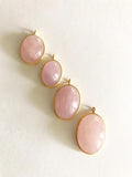 Morganite , Morganite Charms, Gemstone Charms, Gold Plated Sterling Silver Charms, Bracelet Charms, Jewelry Supplies, Jewelry Making, 1 Pc